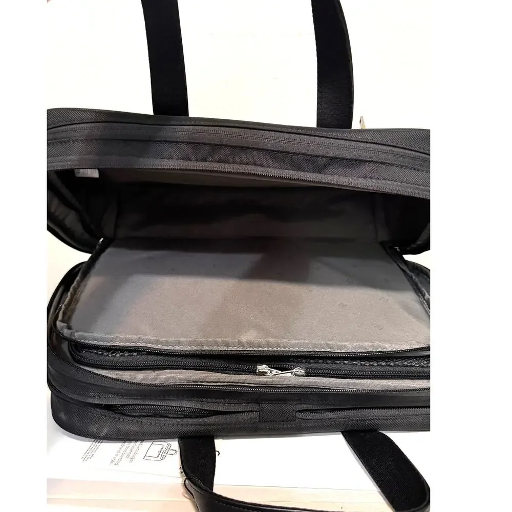 Nomad Lane Bento Bag Black Travel Carry On Laptop Briefcase NWT WITH EXTRAS